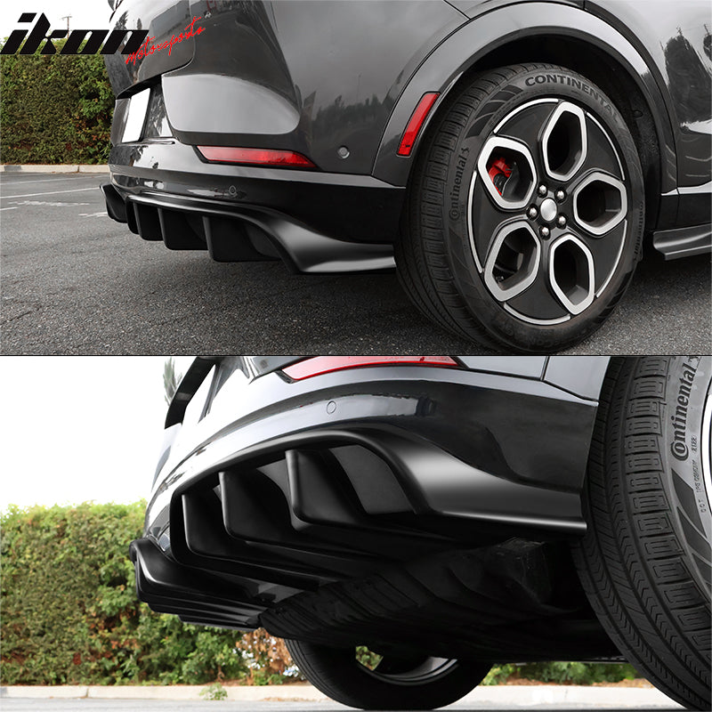 2021-2024 Ford Mustang Mach-E GT Gloss Black Rear Bumper Lip Diffuser