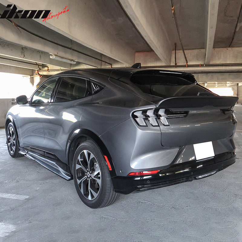 2021-2024 Ford Mustang Mach-E Gloss Black Side Skirts Rocker Panel PP