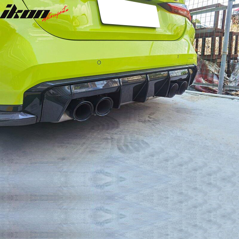 2021-2025 BMW G80 M3 G82 G83 M4 Gloss Black Bumper Diffuser Dry CF