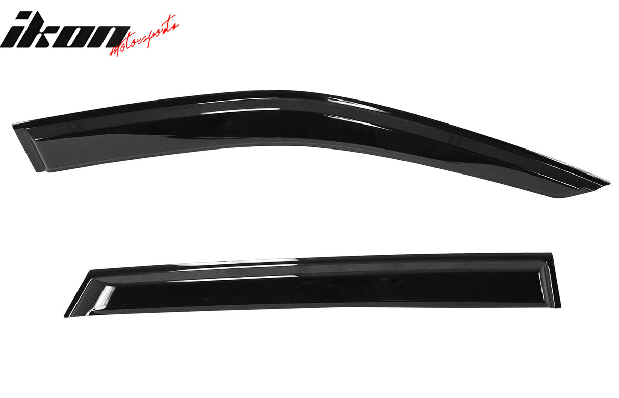 2021-2025 Kia Sorento 4DR Slim Style Black Window Visors Acrylic 4PCS