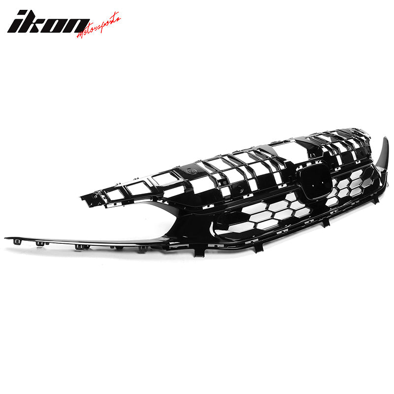 2022-2024 Honda Civic Sedan Grill Si Style Upper Grille Gloss Black AB