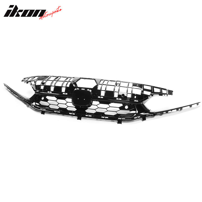 2022-2024 Honda Civic Sedan Grill Si Style Upper Grille Gloss Black AB