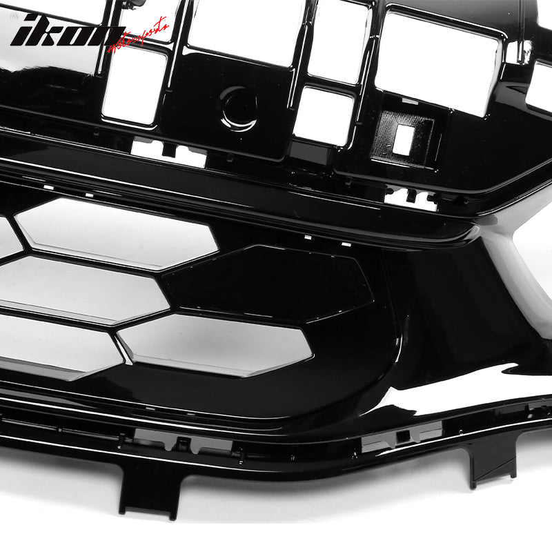 2022-2024 Honda Civic Sedan Grill Si Style Upper Grille Gloss Black AB