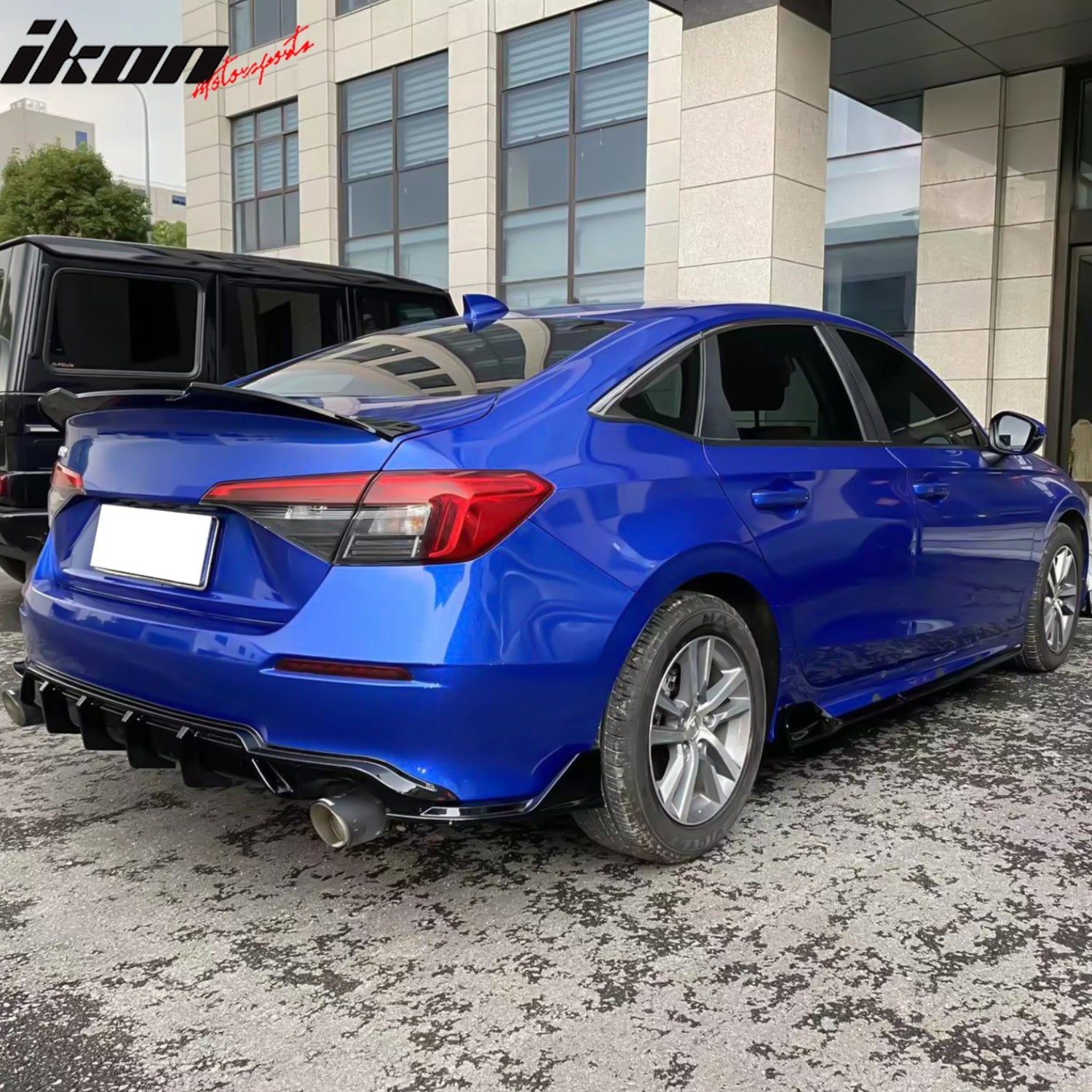 2022-2024 Honda Civic FE-C Style Rear Bumper Lip Diffuser Gloss Black