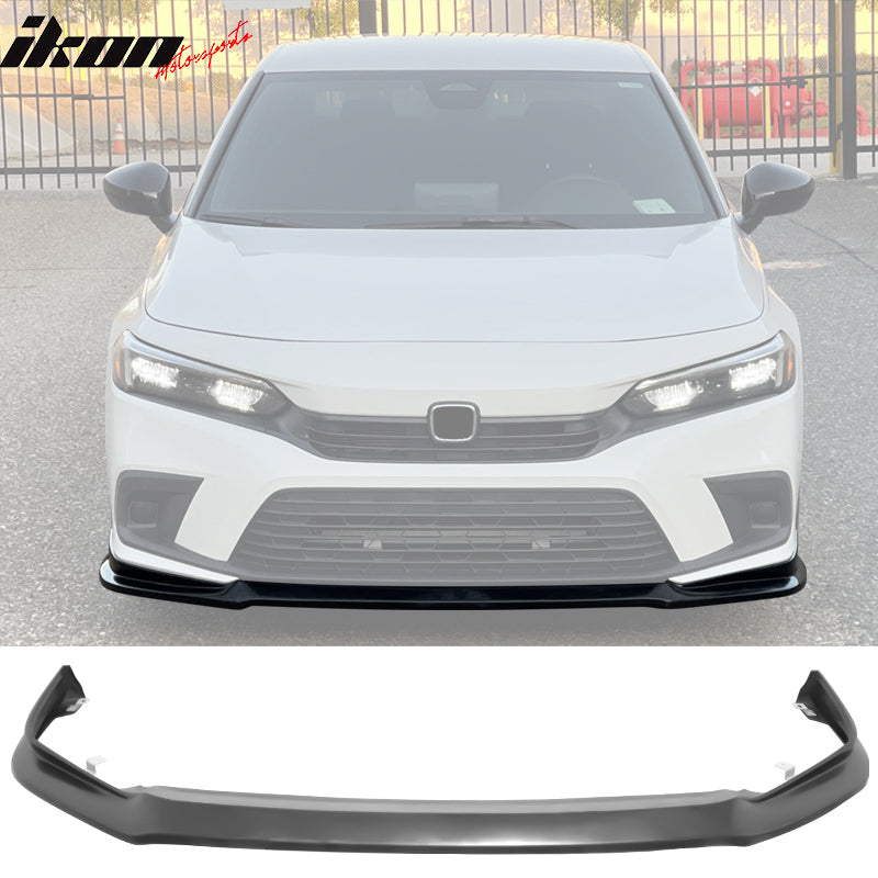 2022-2024 Honda Civic 11th Gen Front Lip IK2 Style Unpainted Black