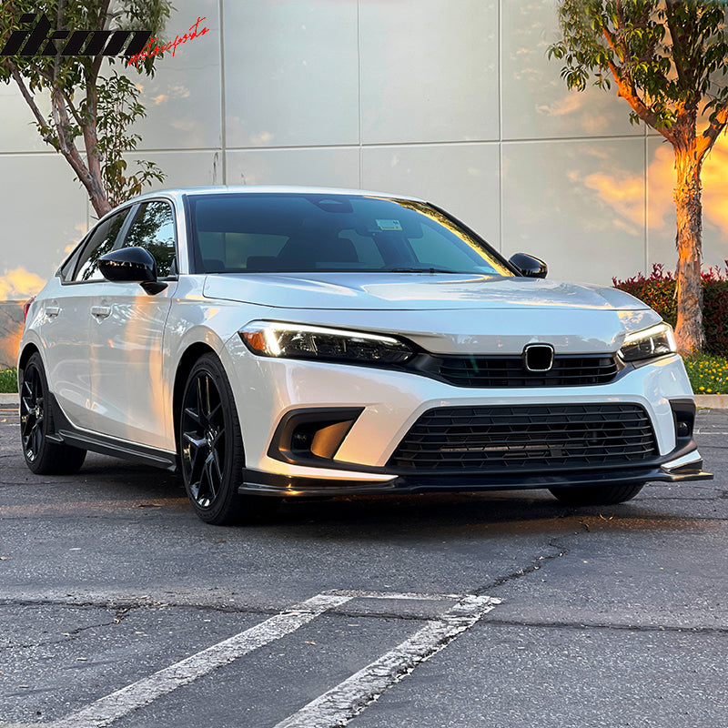 2022-2024 Honda Civic 11th Gen Front Lip IK2 Style Unpainted Black