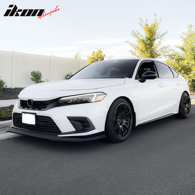 2022-2024 Honda Civic 11th Gen Front Lip IK2 Style Unpainted Black