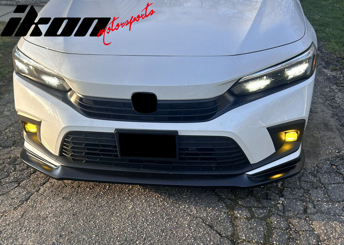 2022-2024 Honda Civic 11th Gen Front Lip IK2 Style Unpainted Black