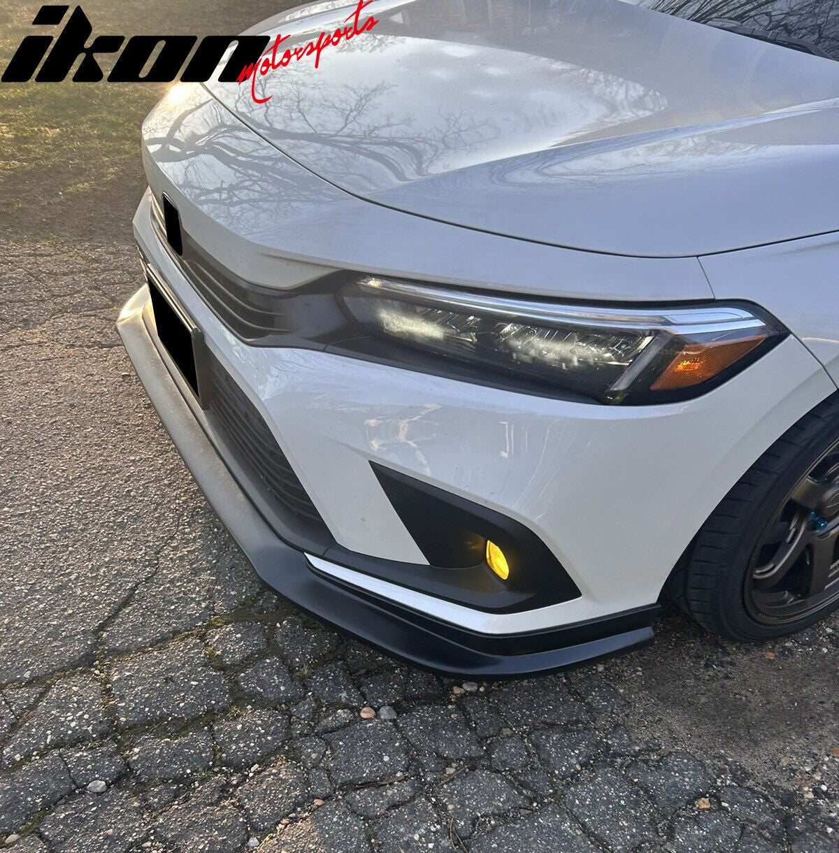 2022-2024 Honda Civic 11th Gen Front Lip IK2 Style Unpainted Black