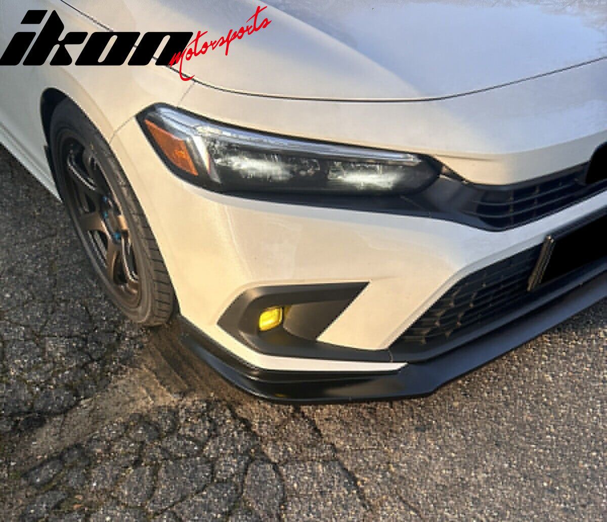 2022-2024 Honda Civic 11th Gen Front Lip IK2 Style Unpainted Black