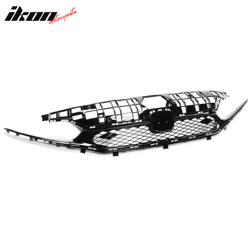 2022-2024 Honda Civic Sedan Rock Style Upper Grille Gloss Black ABS