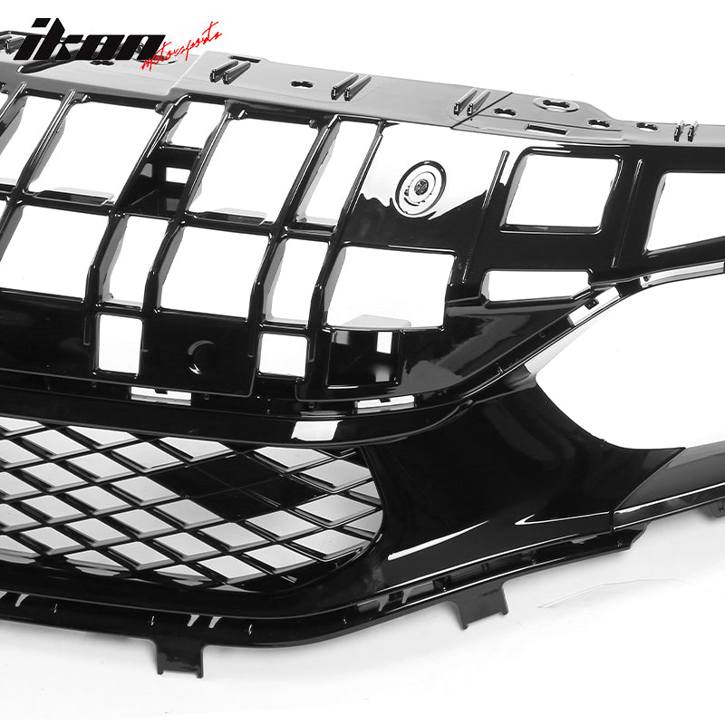 2022-2024 Honda Civic Sedan Rock Style Upper Grille Gloss Black ABS