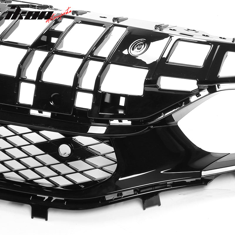 2022-2024 Honda Civic Sedan Rock Style Upper Grille Gloss Black ABS