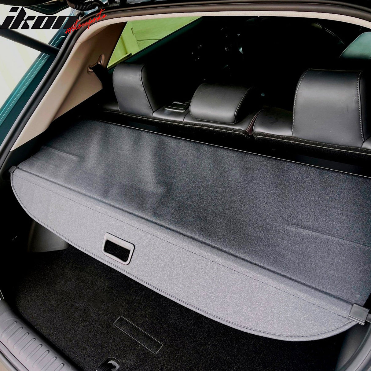 2022-2024 Hyundai Ioniq 5 Black Trunk Cargo Cover PVC Aluminum Rod