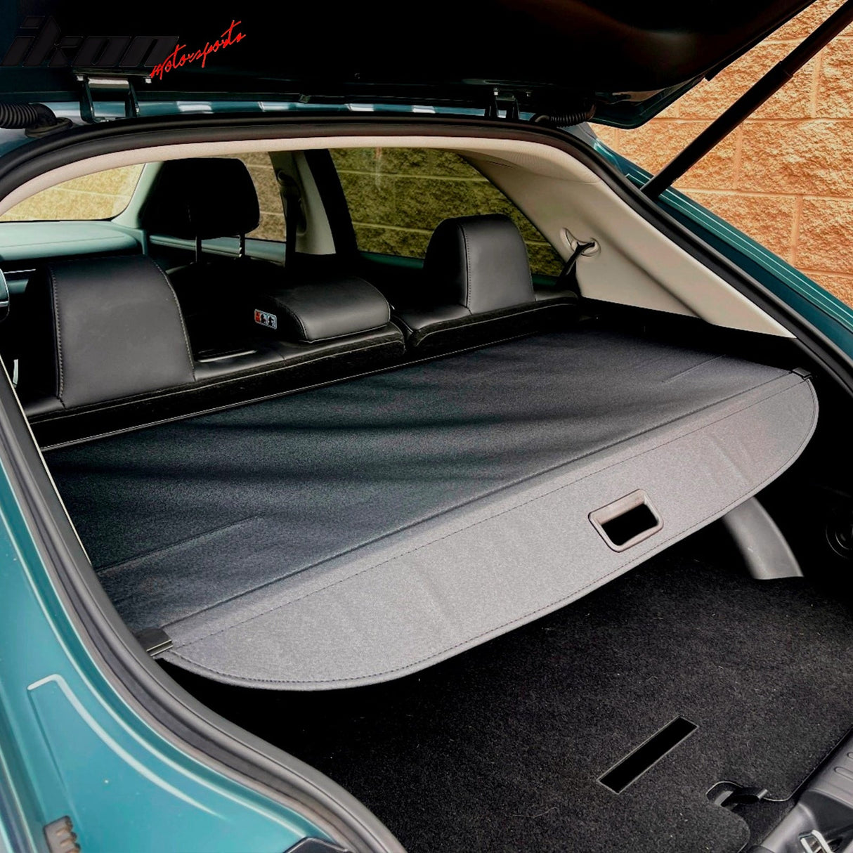 2022-2024 Hyundai Ioniq 5 Black Trunk Cargo Cover PVC Aluminum Rod