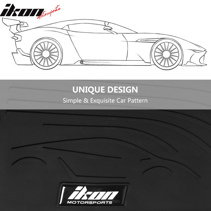2022-2025 Honda Civic/Acura Integra Latex All Weather Black Floor Mat