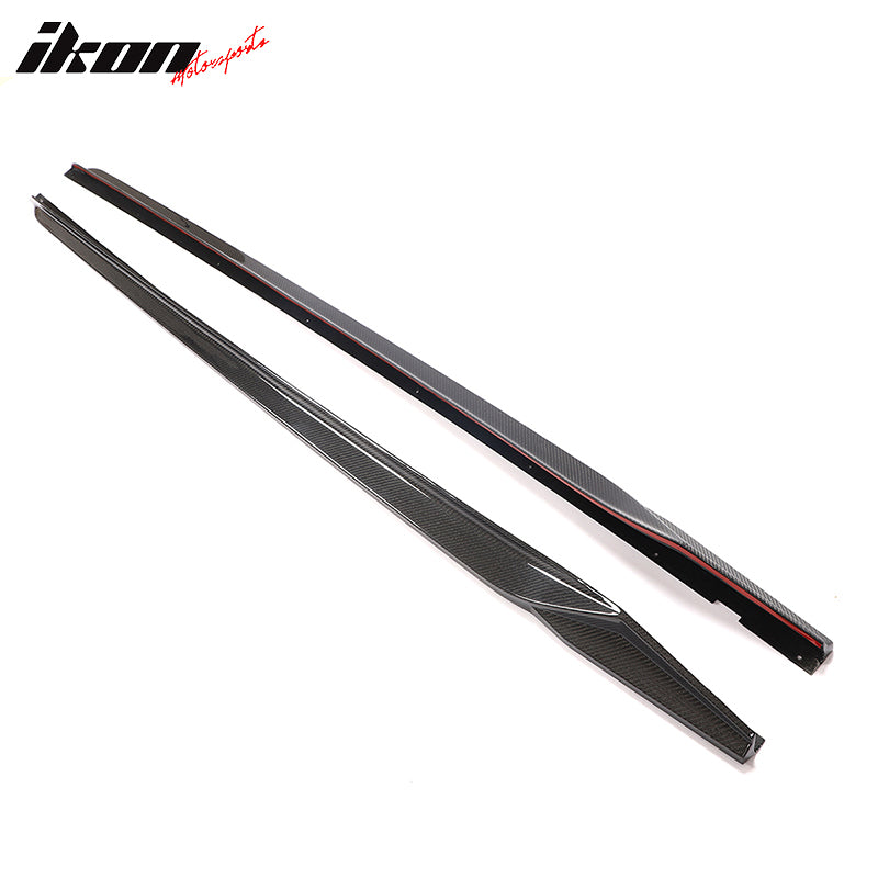 2022-2025 Honda Civic 11th Gen Sedan Side Skirt HPD Style Carbon Fiber