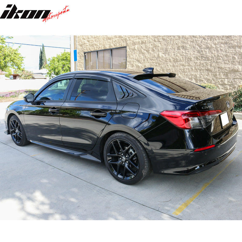 2022-2025 Honda Civic Sedan Window Visor Slim Smoke Tinted Acrylic