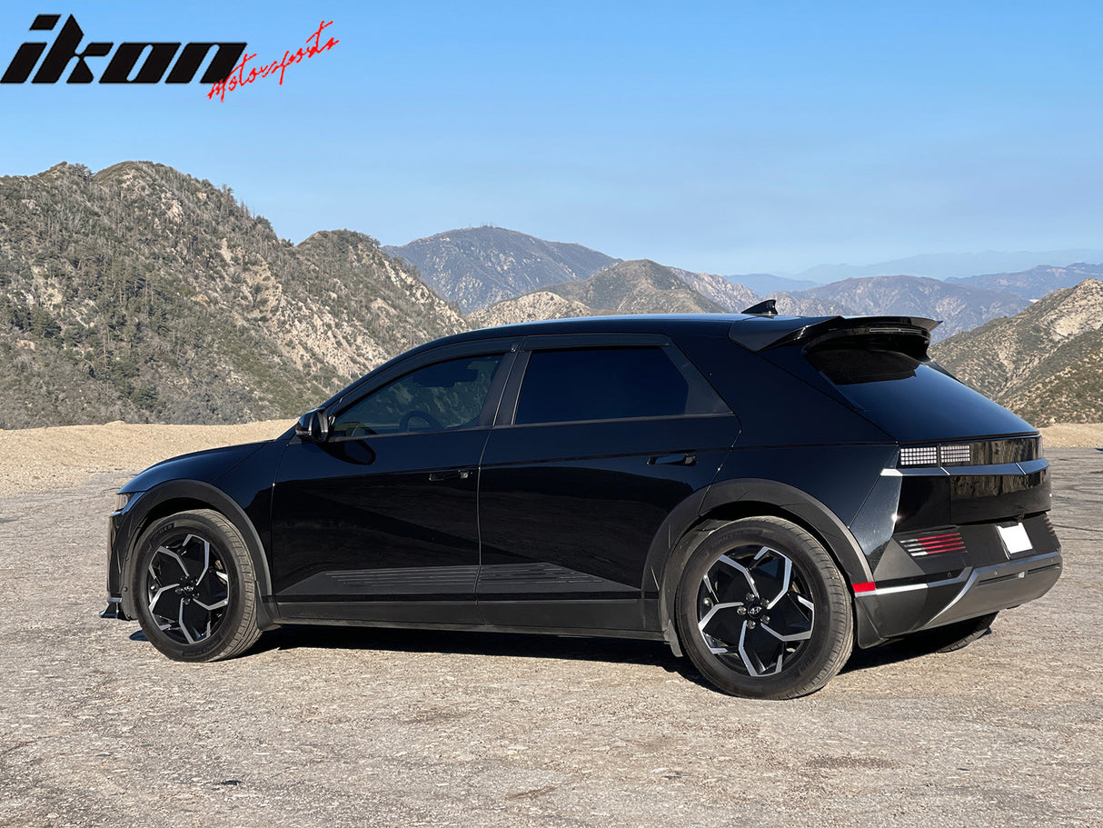 2022-2025 Hyundai Ioniq 5 Slim Style Black Window Visors Acrylic 4PCS