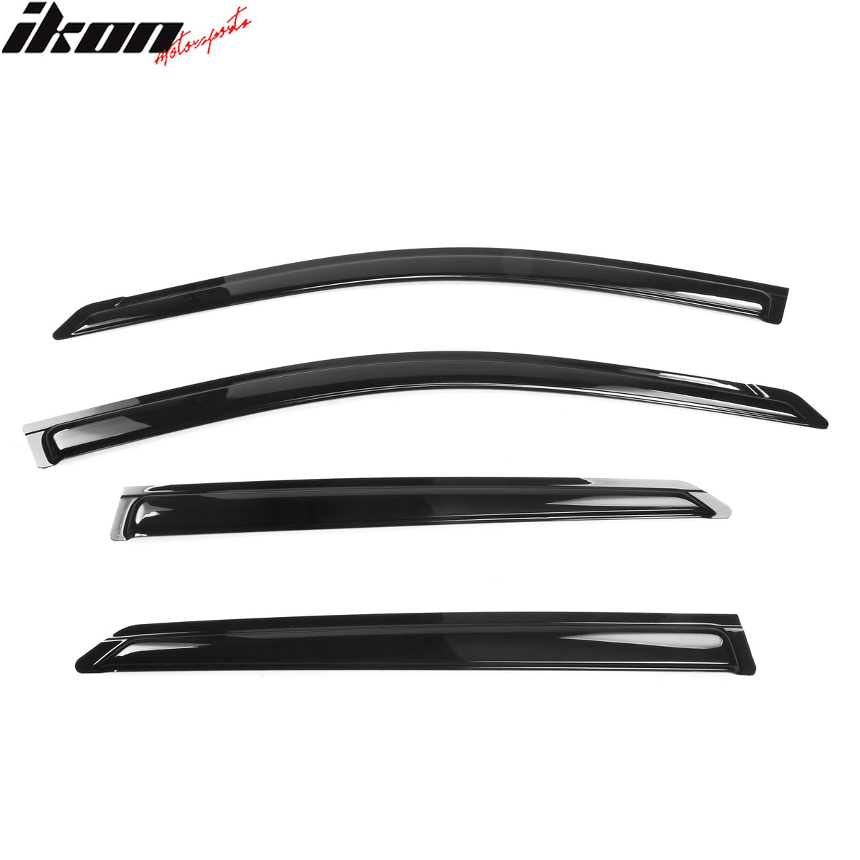 2022-2025 Hyundai Ioniq 5 Slim Style Black Window Visors Acrylic 4PCS
