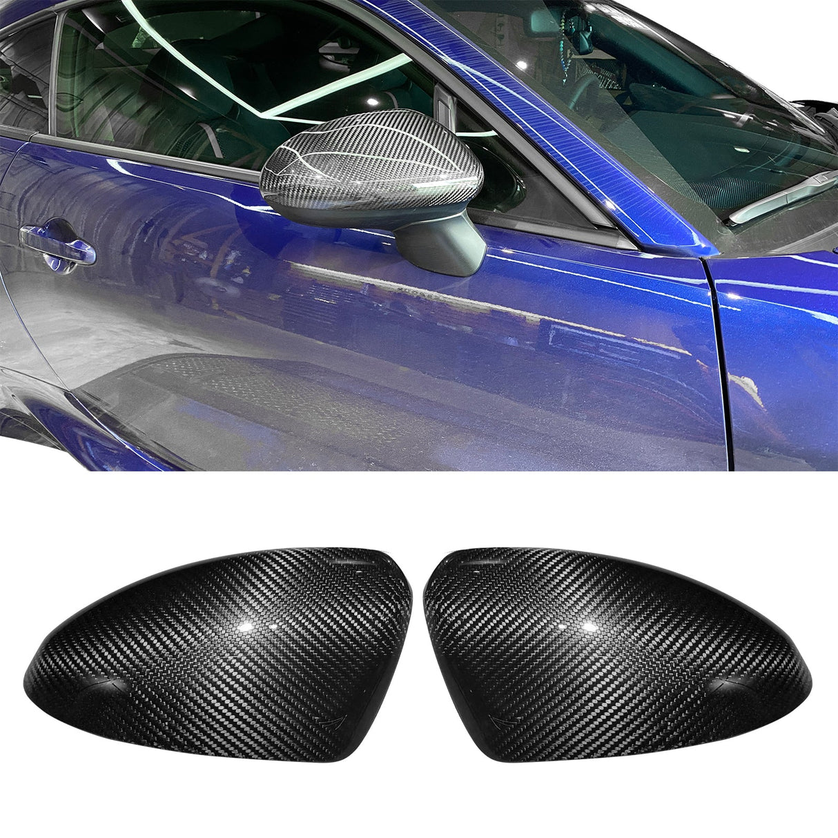 2022-2025 Subaru BRZ & Toyota GR86 Side Mirror Covers Carbon Fiber