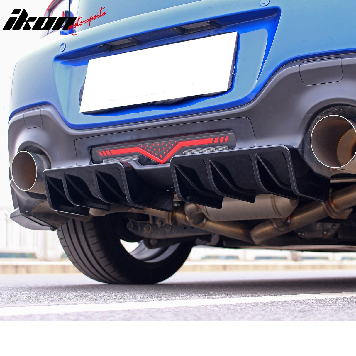 2022-2025 Subaru BRZ & Toyota GR86 JDM Style Gloss Black Rear Diffuser