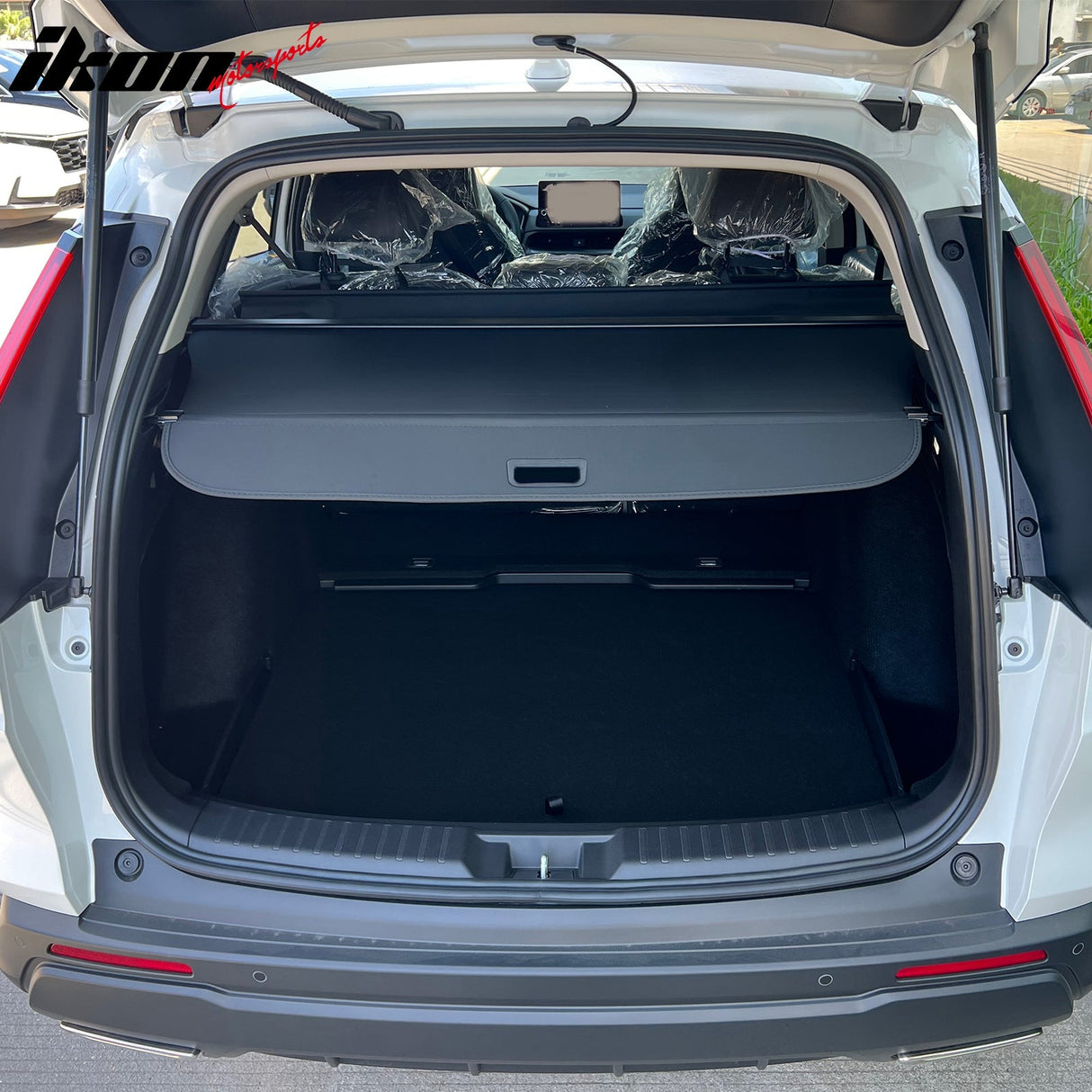 2023-2025 Honda CR-V 4-Door Black Trunk Cargo Cover PVC Aluminum Rod