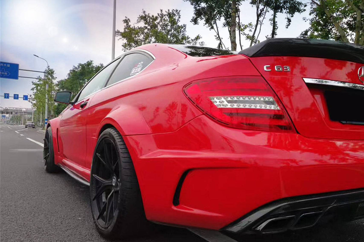 2012-2014 Mercedes Benz W204 C Class Coupe BKSS Style Wide Full Body Kit (Not Fit AMG)