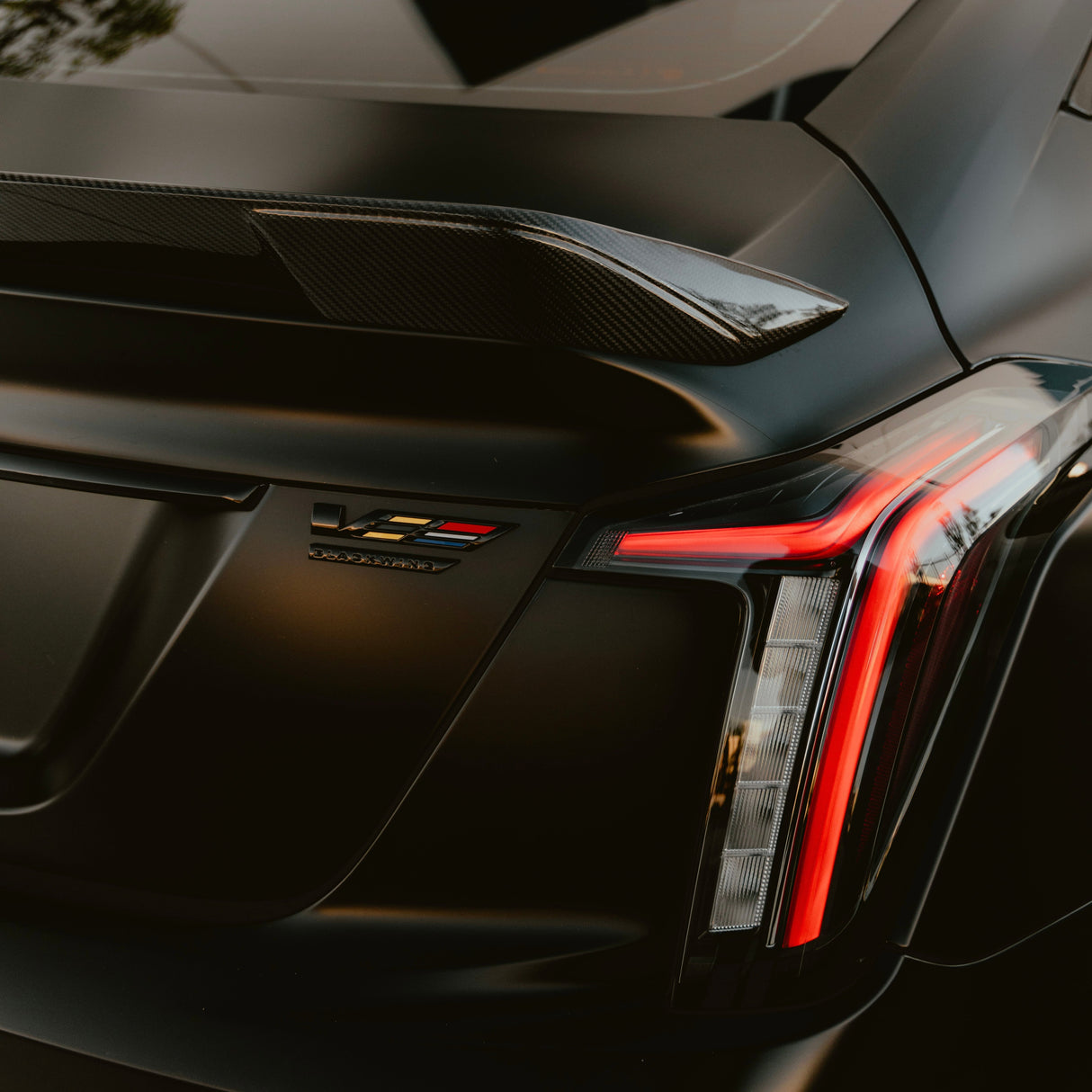 2022-2026 Cadillac CT5-V Blackwing Type-ST Gloss Carbon Fiber Rear Spoiler