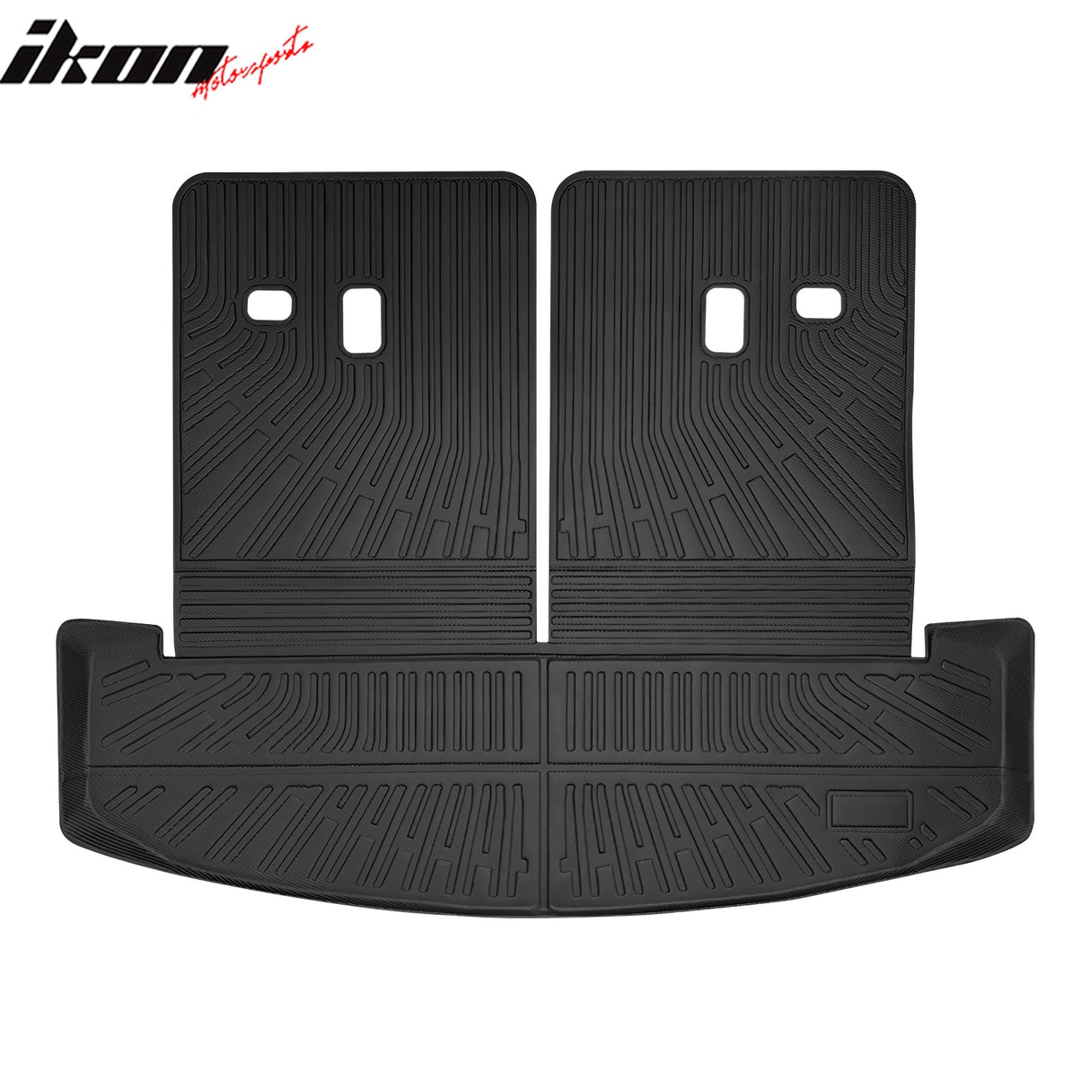 2024-2025 Hyundai Santa Fe Trunk Mat W/ Backrest Rear Seat Liner Black