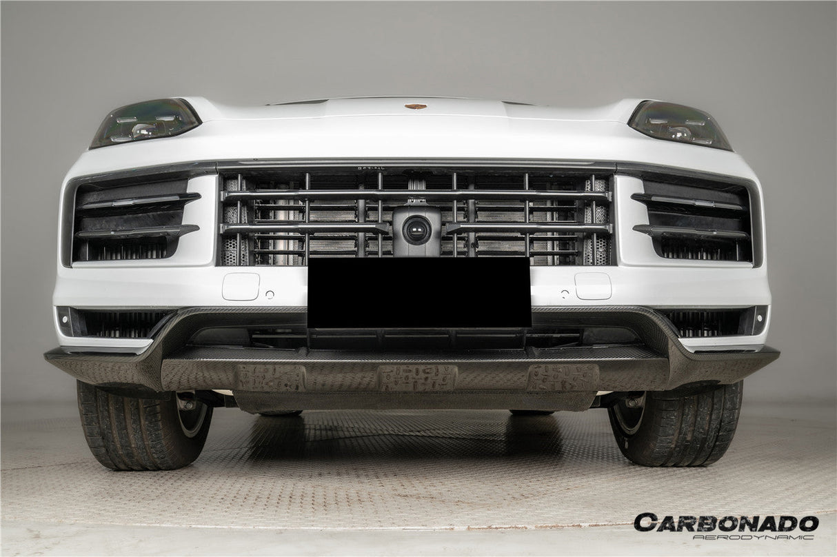 2023-2026 Porsche 9Y3 Cayenne S E-Hybrid Coupe OEM Style Dry Carbon Fiber Front Lip