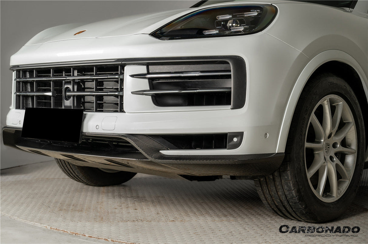 2023-2026 Porsche 9Y3 Cayenne S E-Hybrid Coupe OEM Style Dry Carbon Fiber Front Lip
