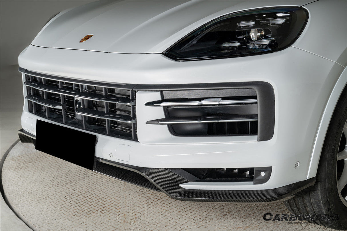 2023-2026 Porsche 9Y3 Cayenne S E-Hybrid Coupe OEM Style Dry Carbon Fiber Front Lip