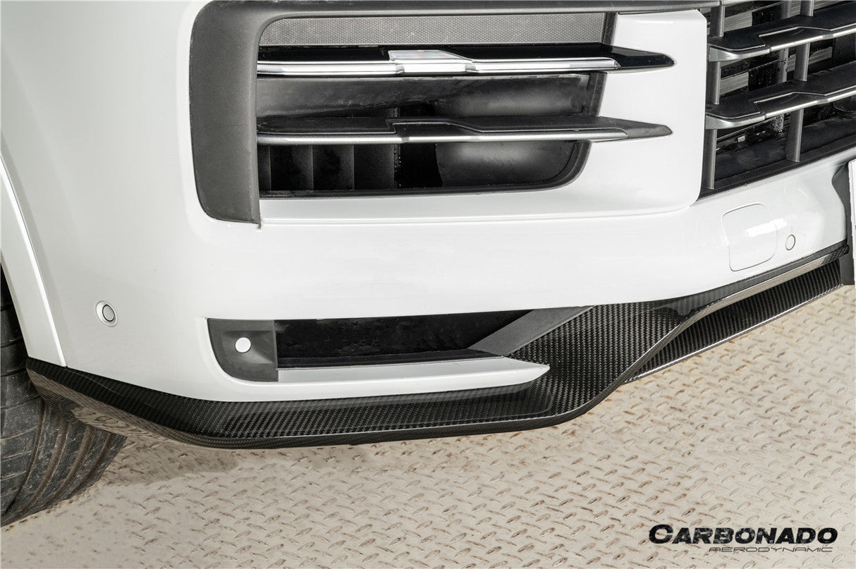 2023-2026 Porsche 9Y3 Cayenne S E-Hybrid Coupe OEM Style Dry Carbon Fiber Front Lip