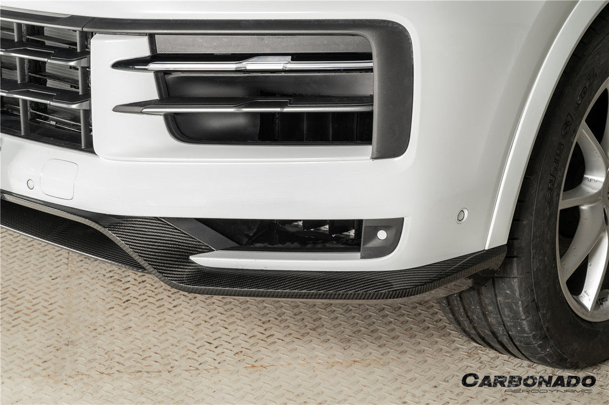 2023-2026 Porsche 9Y3 Cayenne S E-Hybrid Coupe OEM Style Dry Carbon Fiber Front Lip