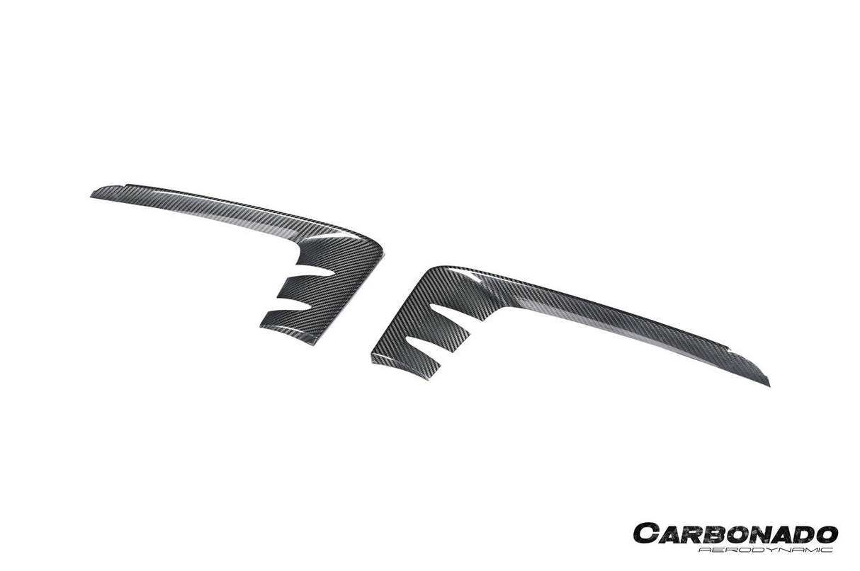 2024-2025 Porsche 9Y0.2 Cayenne S Coupe E-Hybrid OEM Style Dry Carbon Fiber Front Bumper Side Vent Cover