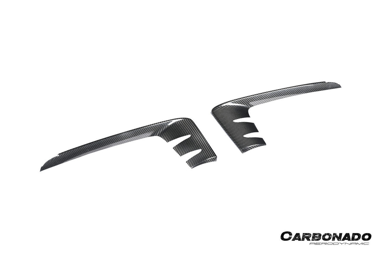 2024-2025 Porsche 9Y0.2 Cayenne S Coupe E-Hybrid OEM Style Dry Carbon Fiber Front Bumper Side Vent Cover