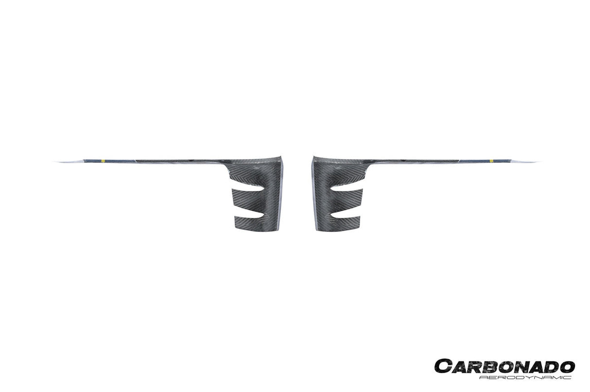 2024-2025 Porsche 9Y0.2 Cayenne S Coupe E-Hybrid OEM Style Dry Carbon Fiber Front Bumper Side Vent Cover
