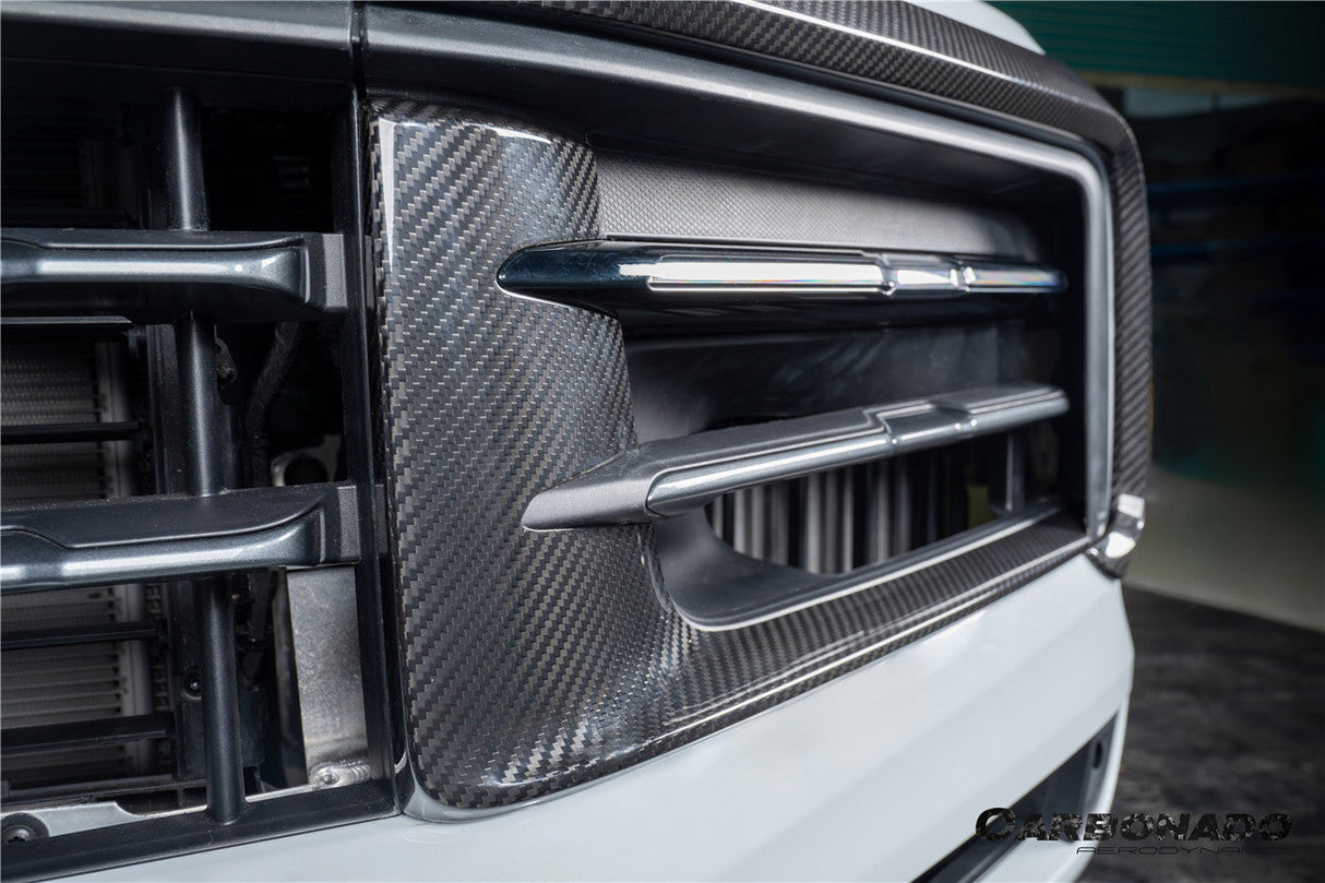 2024-2025 Porsche 9Y0.2 Cayenne S Coupe E-Hybrid OEM Style Dry Carbon Fiber Front Bumper Side Vent Cover