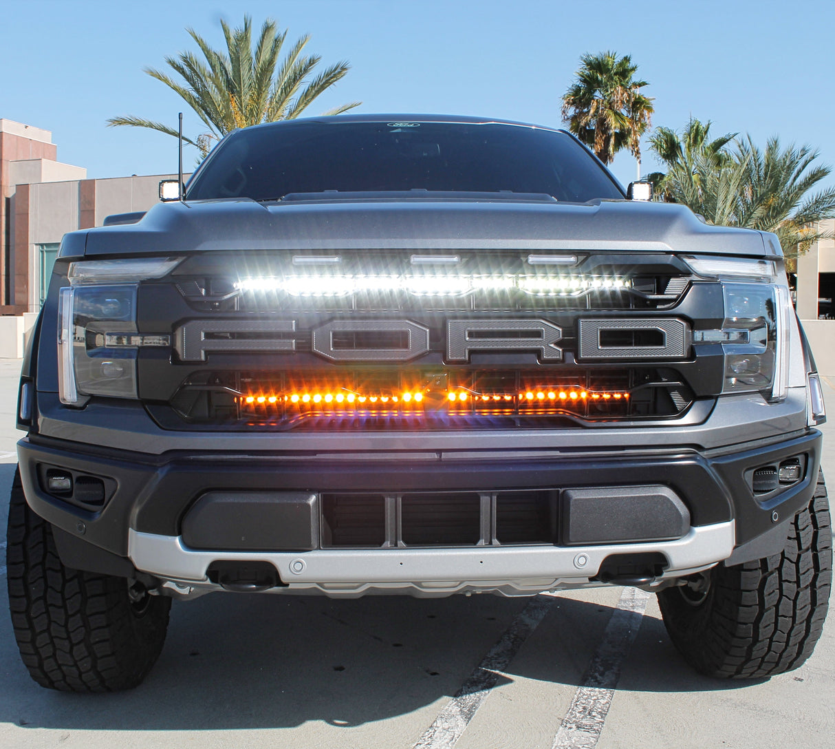 2024+ Ford Raptor grille lightbars Gen 3 Refresh Dual 40s - Slim