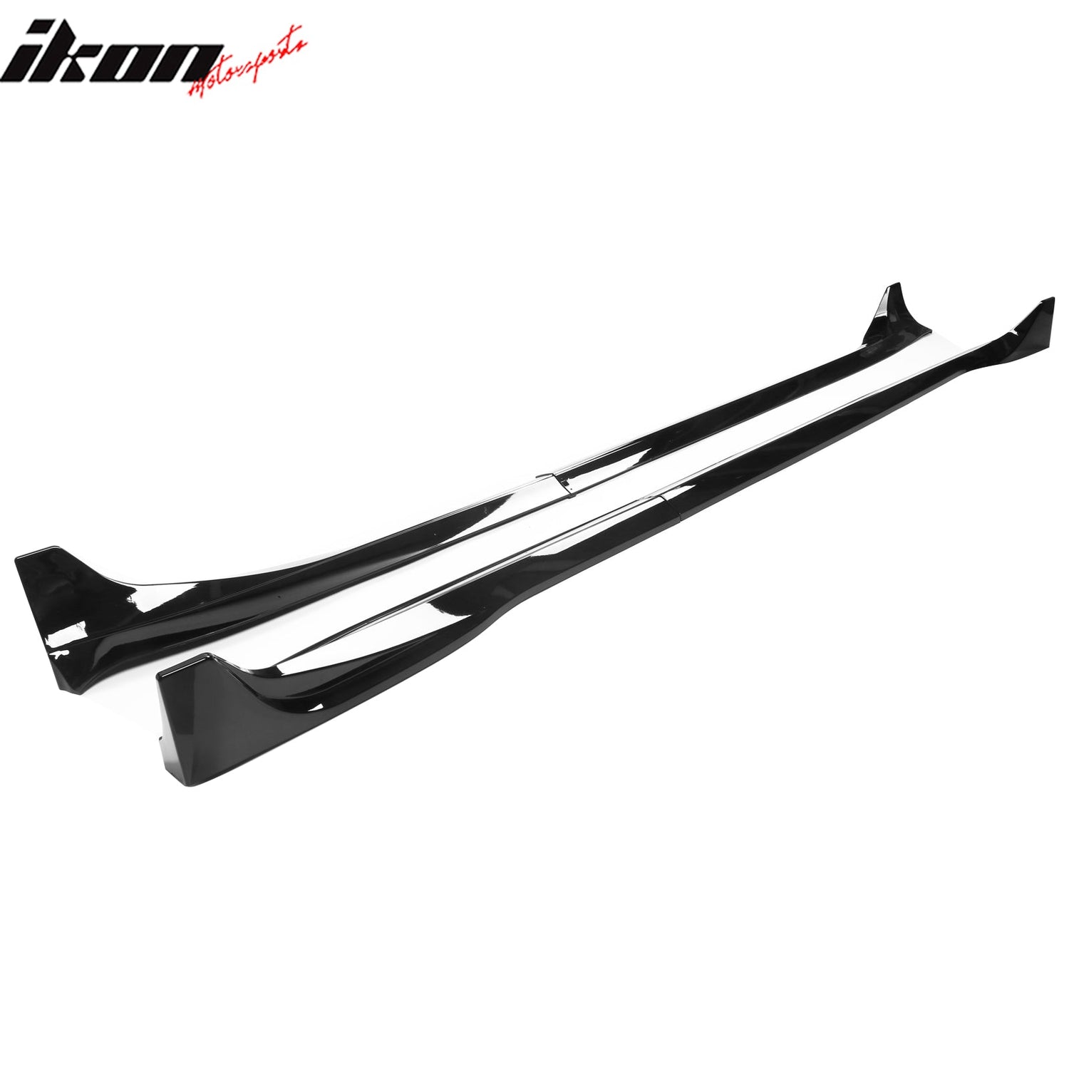 2024 Tesla Model 3 IKON Style Gloss Black Side Skirt Extension ABS