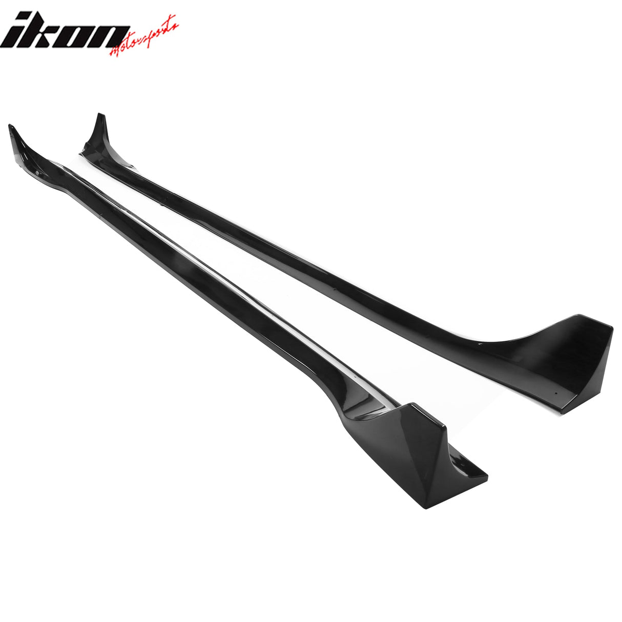 2024 Tesla Model 3 IKON Style Gloss Black Side Skirt Extension ABS