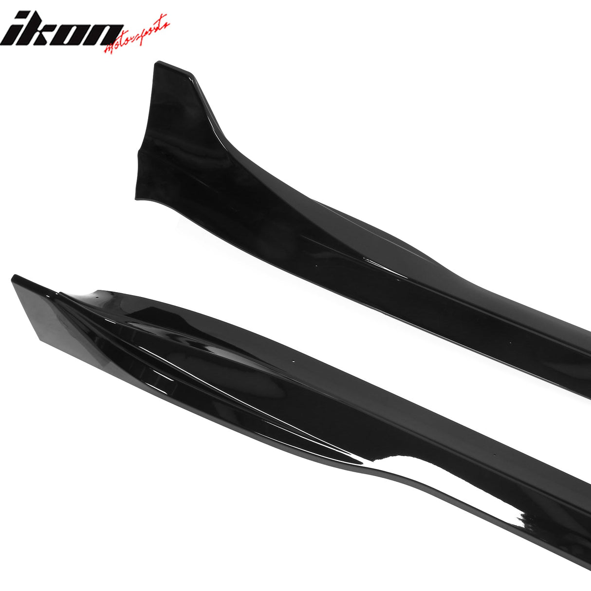2024 Tesla Model 3 IKON Style Gloss Black Side Skirt Extension ABS
