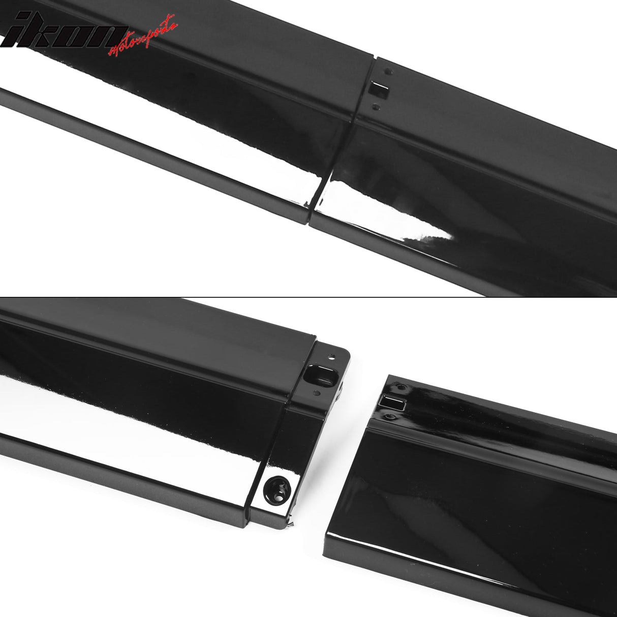 2024 Tesla Model 3 IKON Style Gloss Black Side Skirt Extension ABS