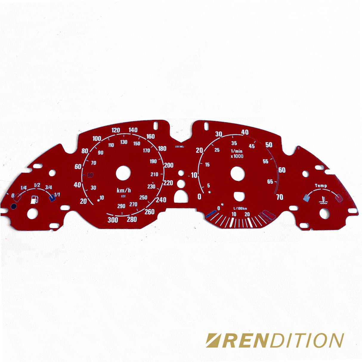 BMW E39 GAUGE FACE / GAUGE OVERLAY FOR 520, 523, 525, 528, 530, 540, M5