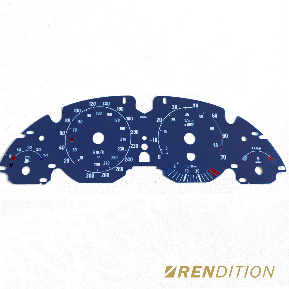 BMW E39 GAUGE FACE / GAUGE OVERLAY FOR 520, 523, 525, 528, 530, 540, M5