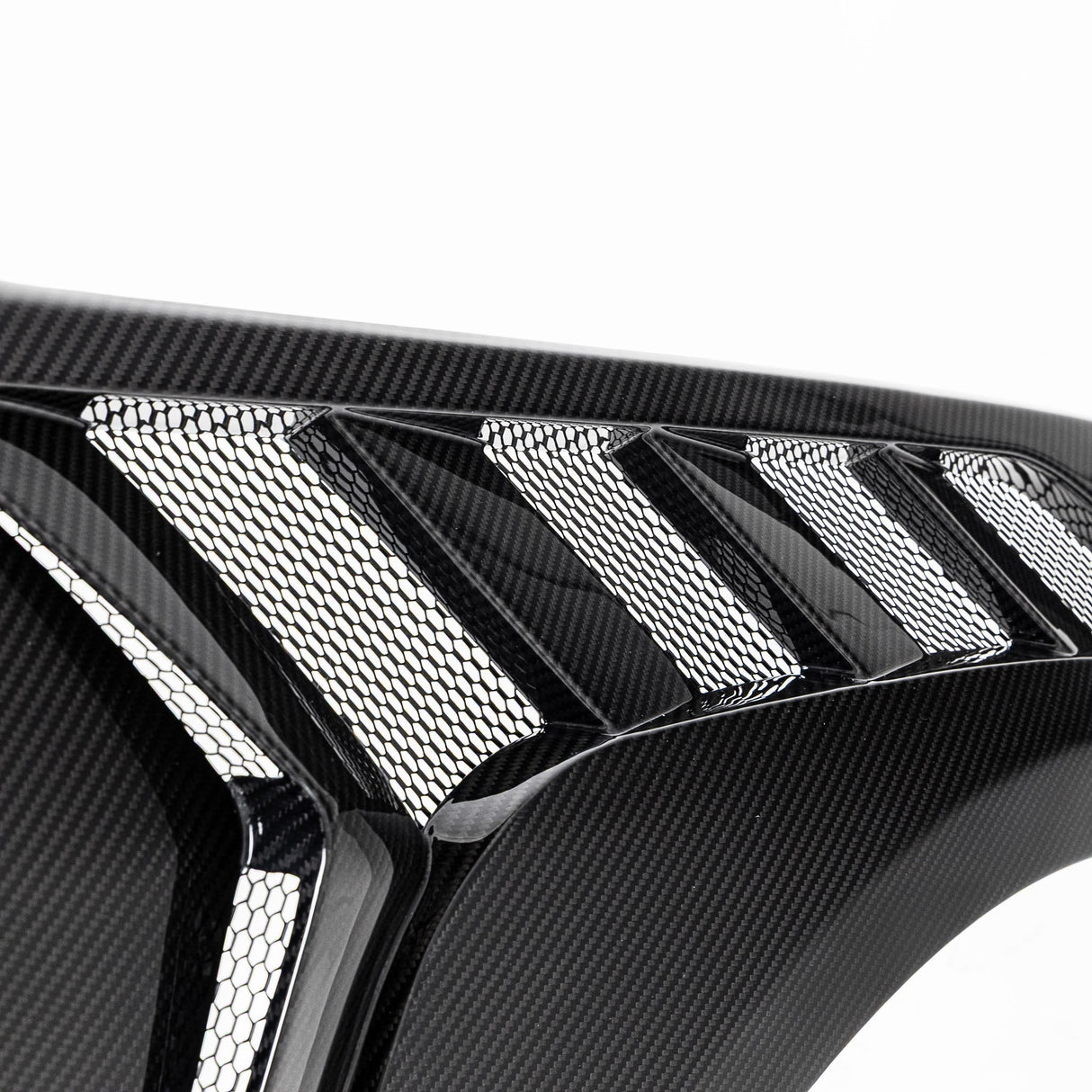 2024-2026 Mustang S650 Type-GTD Dry Gloss Carbon Fiber Front Fenders Pair