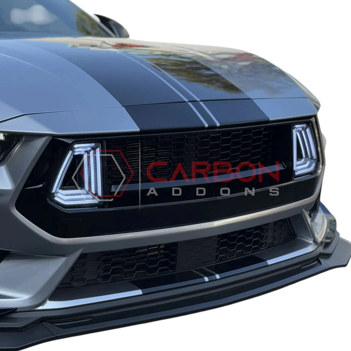 2024+ S650 Mustang GT Grille With LED Lights | Direct Replacement