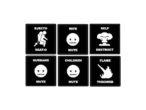 Ejecto Seato Blank Button Overlay - 2024+ Land Cruiser / Tacoma / 2025+ 4Runner