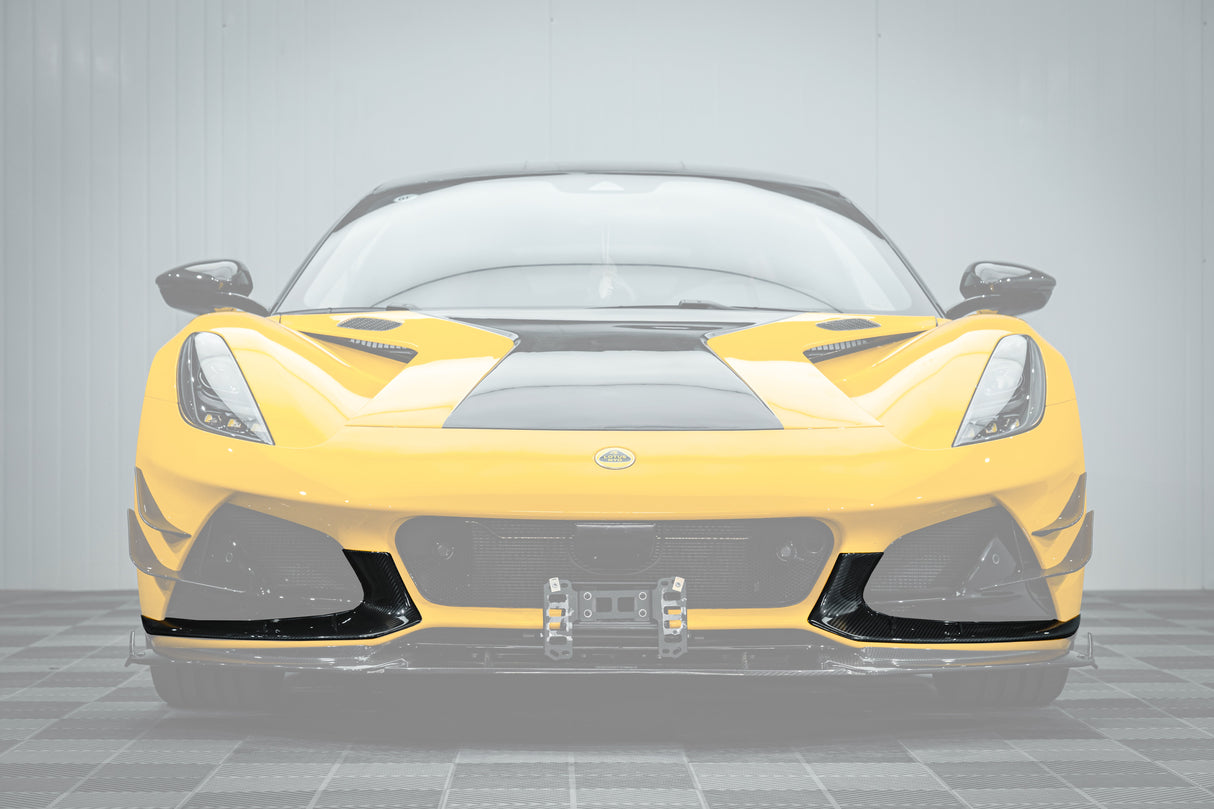 2021-2024 Lotus Emira NYO MNK Style Dry Carbon Fiber Front Bumper Side Splitter